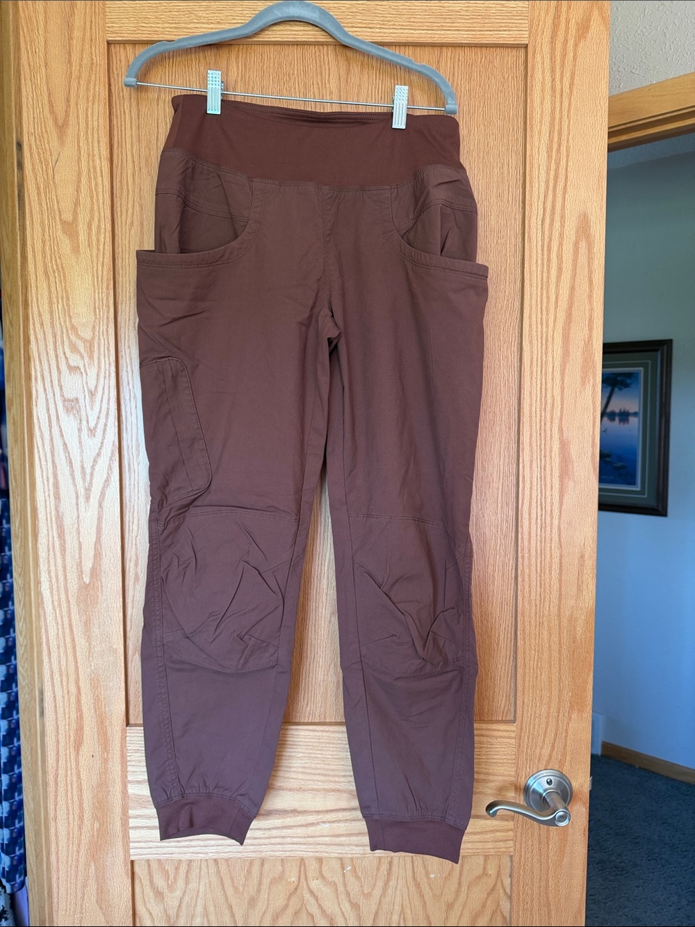 PRANA Women's Brown Pull-On Utility Jogger Pants
